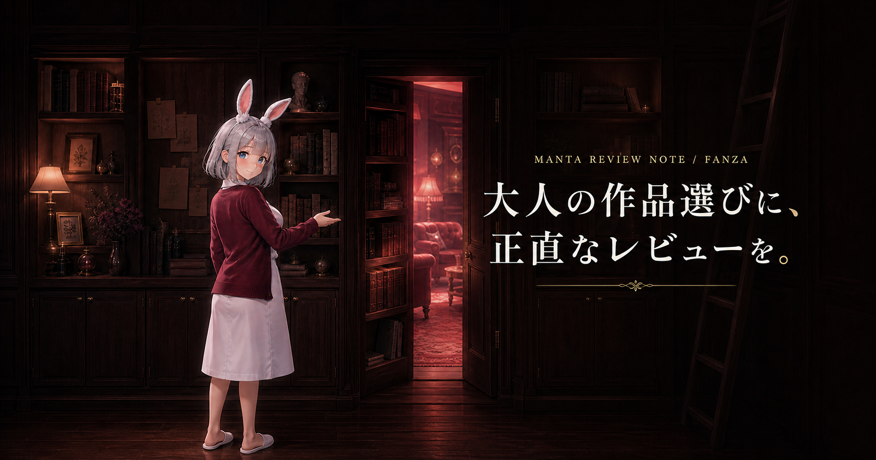 大人の作品選びに、正直なレビューを。秘密書庫の案内画像