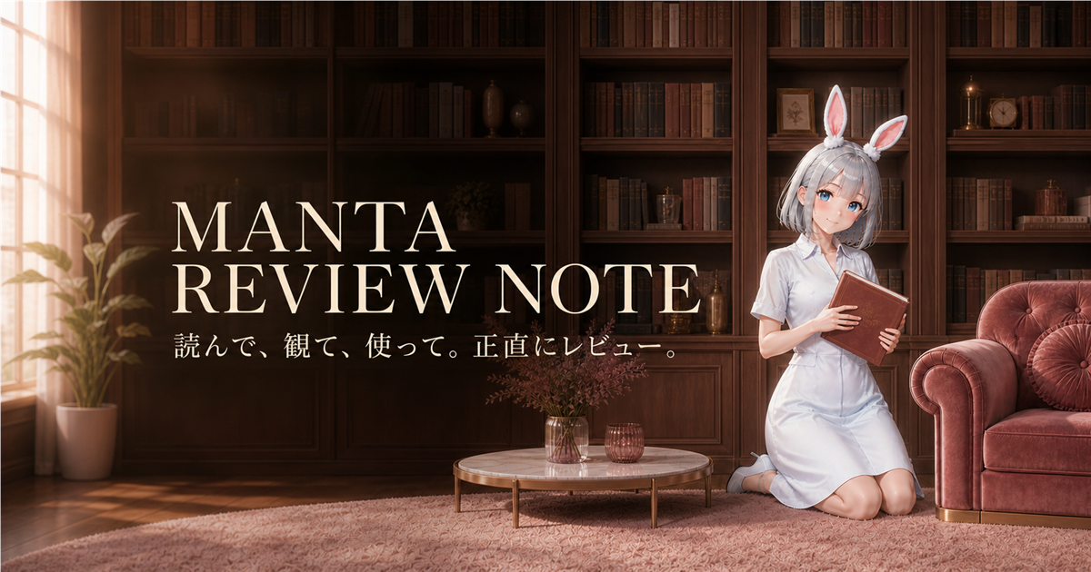 MANTA REVIEW NOTE 読んで、観て、使って。正直にレビュー。