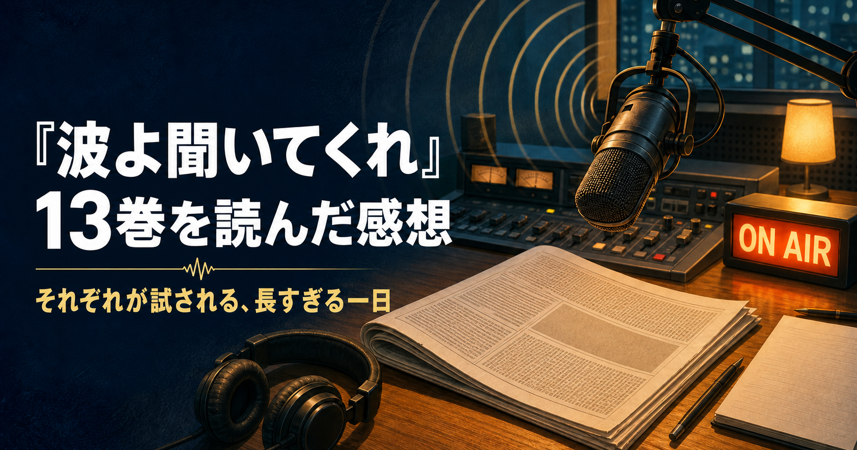 波よ聞いてくれ13巻を読んだ感想 それぞれが試される、長すぎる一日